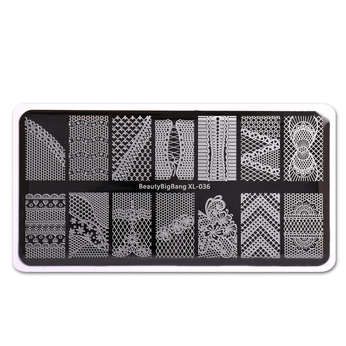 BeautyBigBang Stamping Plates 5PCS/set Flower Theme Nail Stencil For Nail Art Template Geometry Tree Nail Plate For Stamping