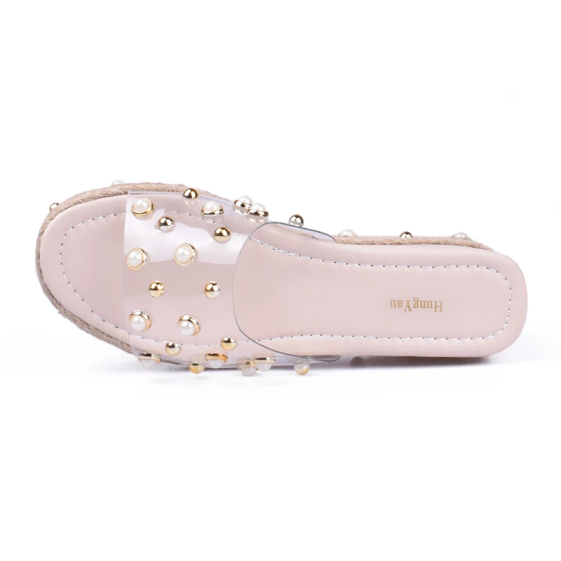 Женская Тканевая обувь без шнуровки с открытым носком Женские сандалии на