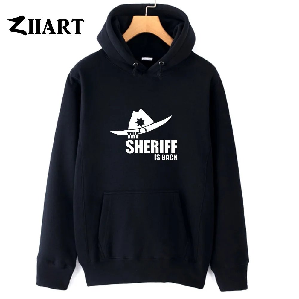 

Парная одежда Ходячие мертвецы, шериф, одежда для пары, женские осенне-зимние хлопковые флисовые толстовки для девочек и женщин