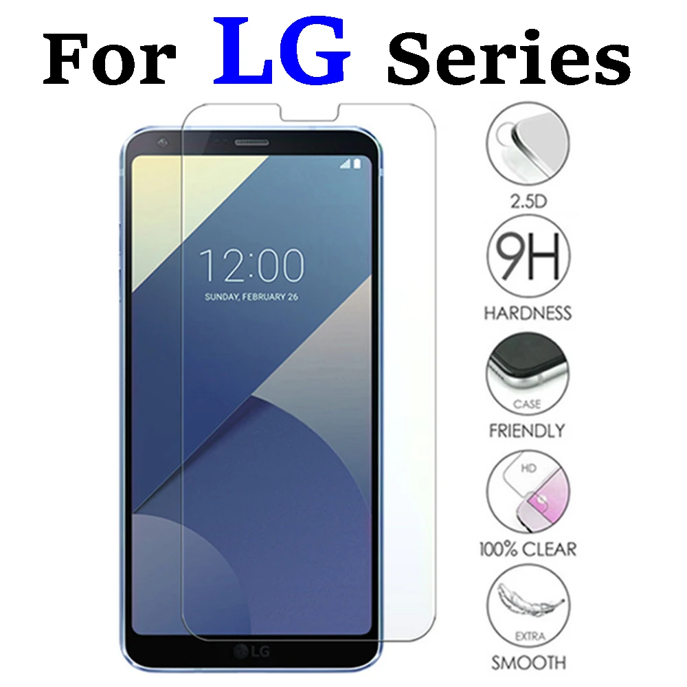 Защитное стекло для LG Q6 на стилус G4 g2 g3 g5 g6 g7 c40 leon x power 2 Передняя защитная пленка из