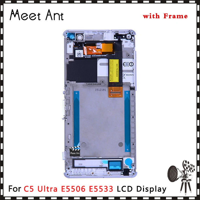 

10pcs High Quality 6.0" For Sony Xperia C5 Ultra E5506 E5533 E5563 E5553 LCD Display Screen With Touch Screen Digitizer Assembly