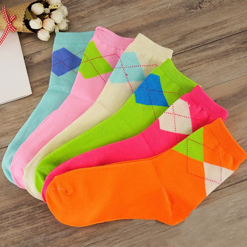 5 пар/лот модные носки нового дизайна для женщин высокое качество весна лето зима