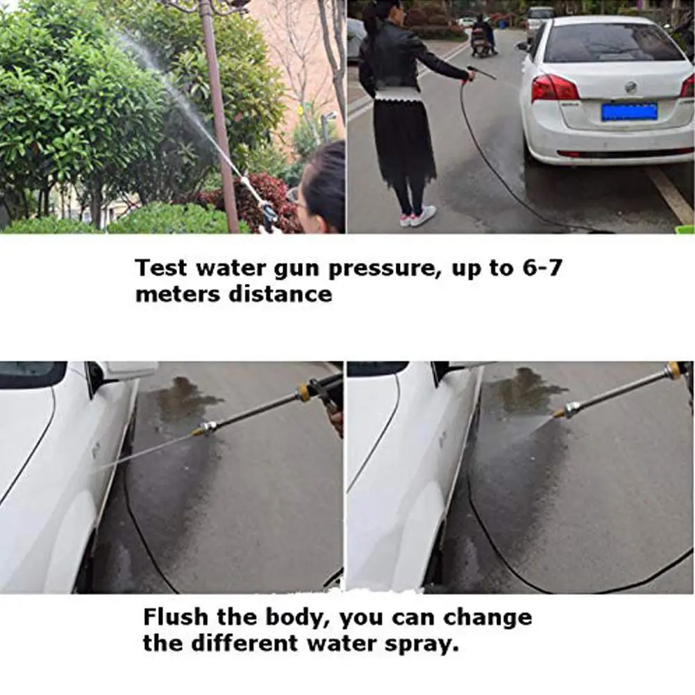Водяной пистолет высокого давления электрическая Автомойка 12 В портативный