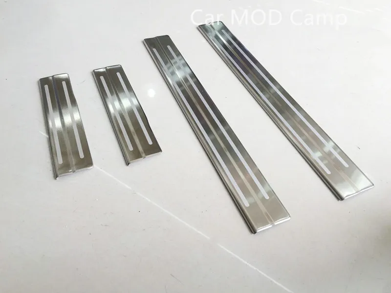 

For Toyota Prius Prime PHV 2017 2018 Stainless Steel Outer Door Sill Scuff Threshold Plate Trim 4pcs Car Styling Accessories