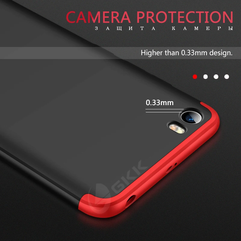 GKK 3 в 1 чехол для Xiaomi Redmi Go 360 полная защита ударопрочный Матовый Жесткий Coque |