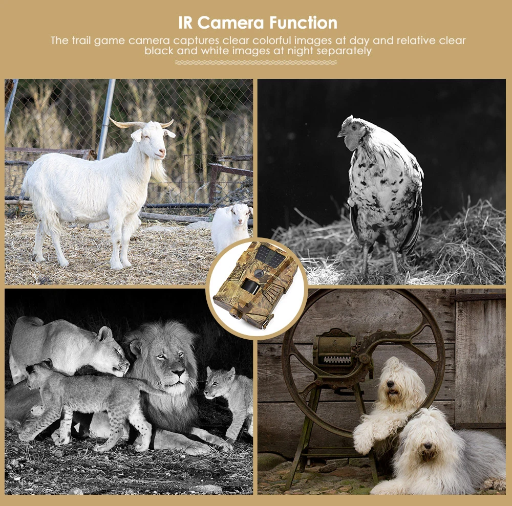 HT001B Trail camera 30 шт. Инфракрасные светодиоды Скаут Ночная охотничья камера 120