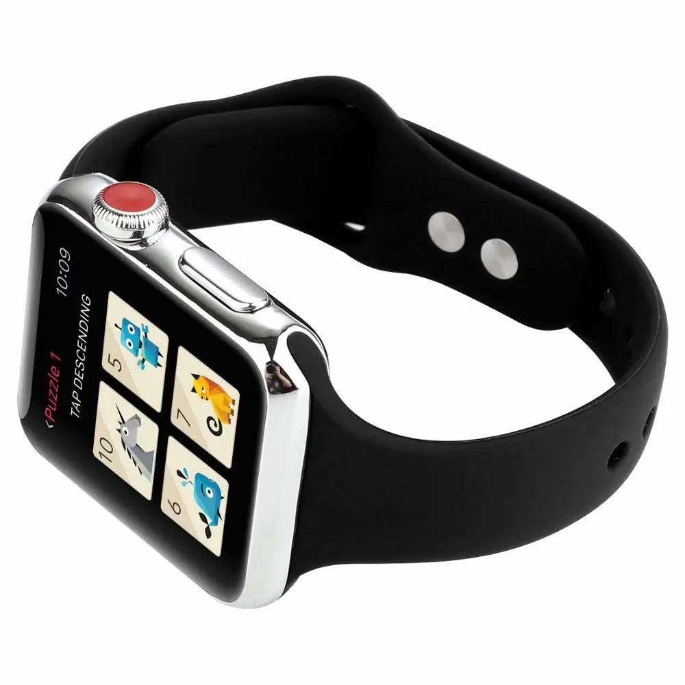 Мягкий силиконовый ремешок для apple watch band 5 4 44 мм 40 браслет iWatch series 3 2 1 42 38