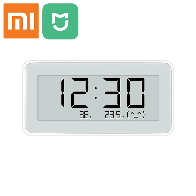 Xiaomi Mijia Smart Bluetooth смайлик температура влажность цифровой датчик E-ink экран семейное использование термометр измеритель влажности - Цвет: Белый