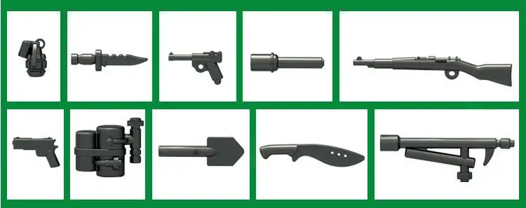 weapon C Новое оружие для ниндзя Дарт Вейдер Клон солдат полицейский Замок Рыцарь щит копье арбалет строительный блок - Цвет: weapon C