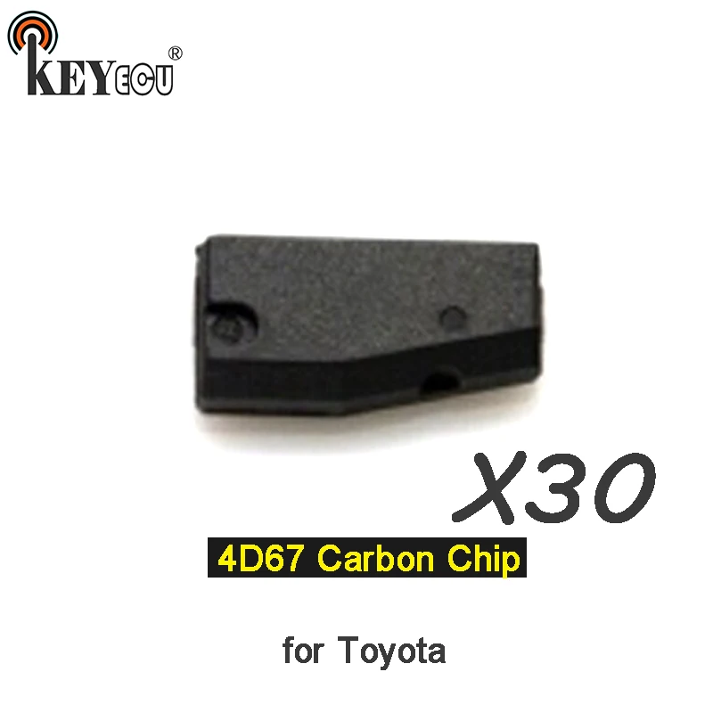 

KEYECU 30x 4D67 Chip Pg1: 32 Transponder Remote key Chip Car key Carbon Chip for Toyota Toyota Camry Corolla