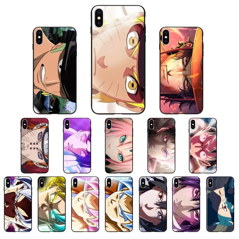 Yinuoda Аниме Наруто One Piece Dragon Ball Pattern TPU мягкий чехол для мобильного телефона iPhone 5 5Sx 6