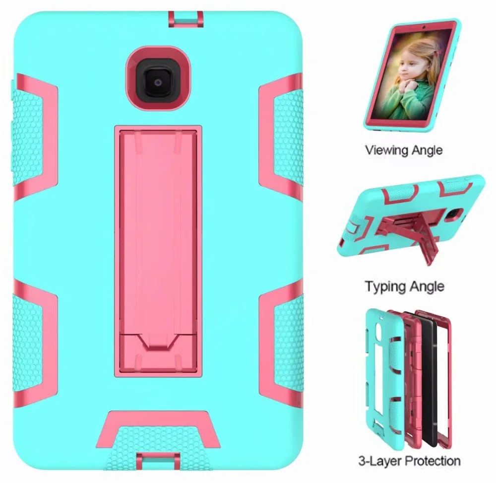 Case For Samsung Galaxy Tab A 8.0 2018 T387 T387V Shock Proof Full Body Cover Stand Sleeve SM SM-T387 Capa Funda | Компьютеры и офис