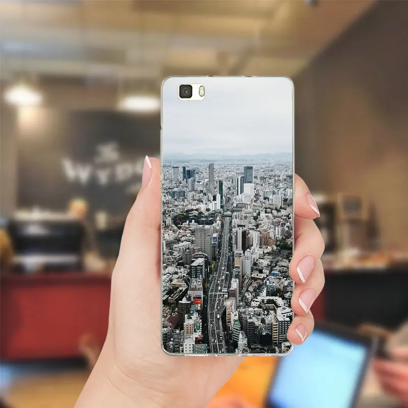 Нью-Йорк Высокое качество классические Чехлы ТПУ телефон для huawei P8 P9 P10 Lite Коврики