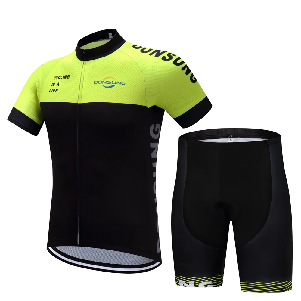Хит 2018 комплект Джерси для велоспорта лето короткий рукав Pro MTB велосипедная