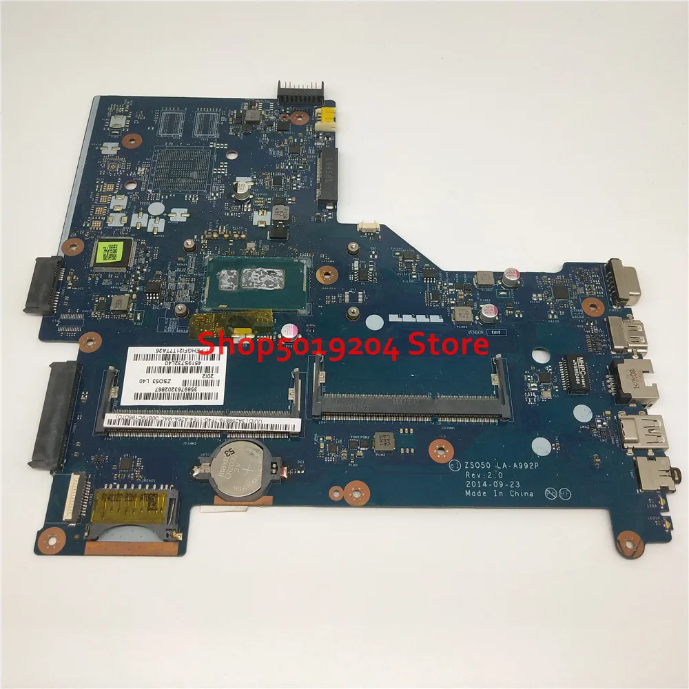     HP 15R 15-R 250 G3 250-G3 I3-4005U ZS050 LA-A992P 776082-501 774716-501 774716-001,  