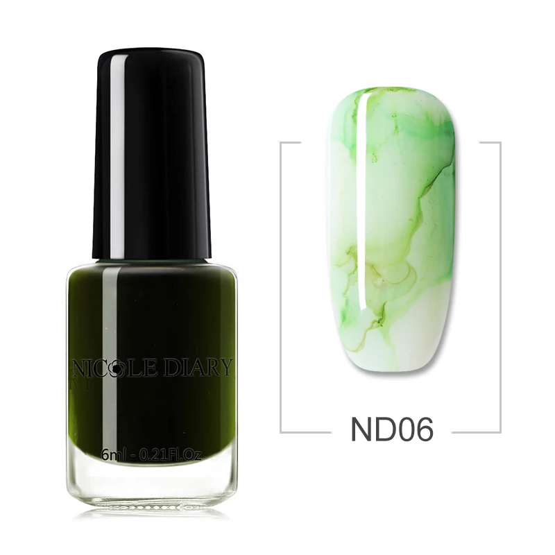 ND06 NICOLE DIARY Blossom лак для ногтей прозрачный цветок лак для ногтей Цветущий эффект цветок жидкость замочить от клея лак для ногтей - Цвет: ND06