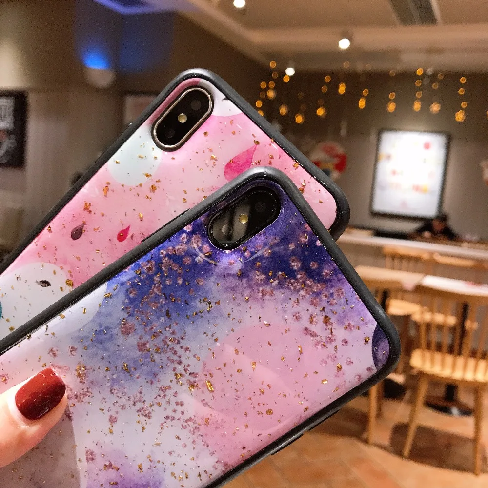 ORYKSZ роскошный Мультфильм Птица Блеск глянцевый чехол для iPhone X 7 8 плюс Чехол XS XR Max