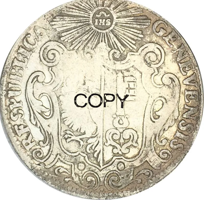 

Монеты Женева 1 Thaler 1722 с латунным покрытием, серебряные копии