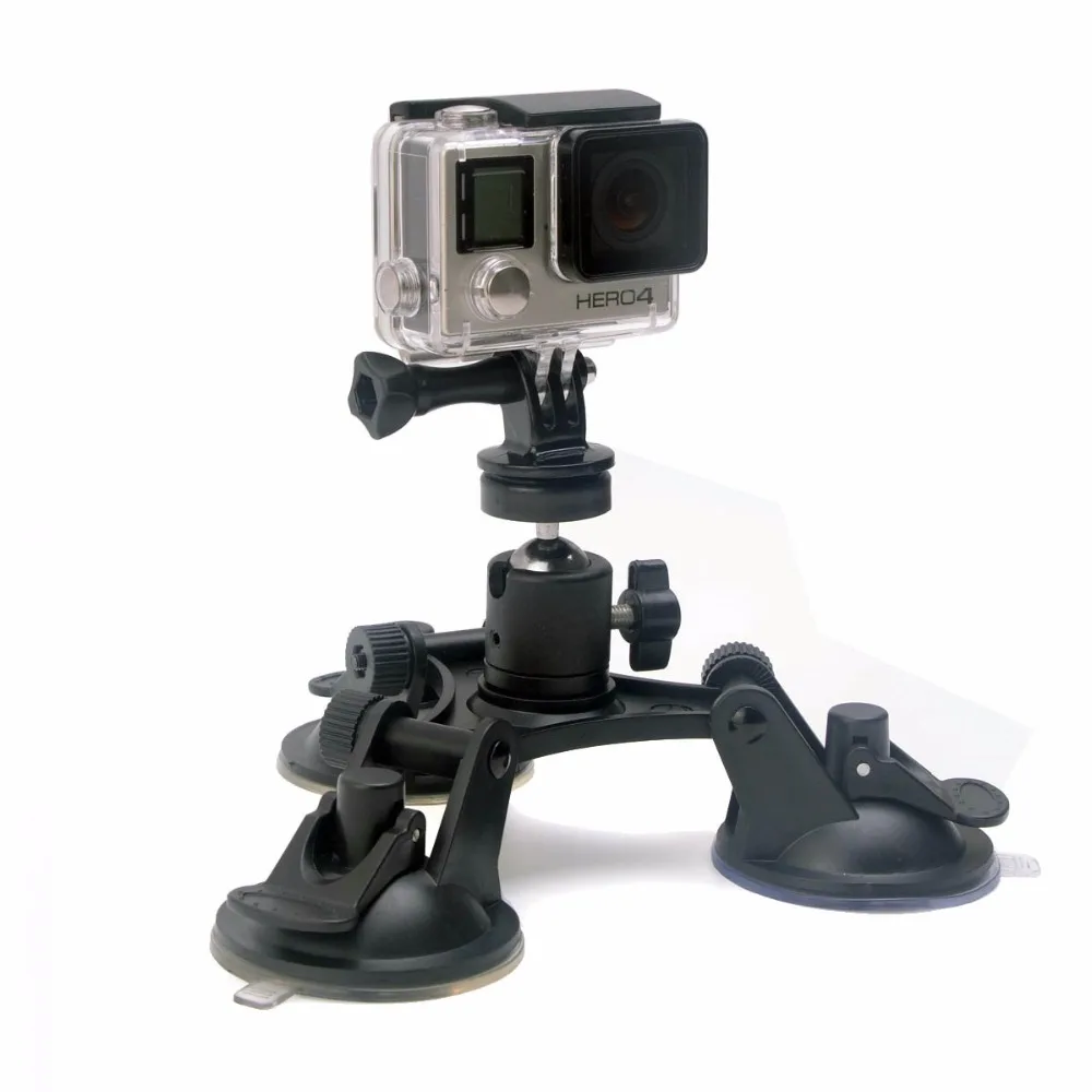 Великолепное автомобильное крепление на присоске с шаровой головкой Трипод для