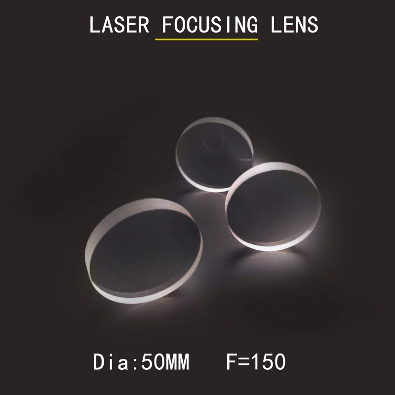 

Weimeng Dia 50mm F=150 laser focus lens optical mirrors H-K9L material 1064AR Plano-convex For cutting welding marking Machine
