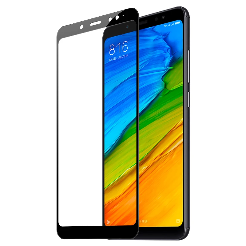 Защитная пленка для экрана Xiaomi Redmi Note 5 Pro закаленное стекло полное покрытие
