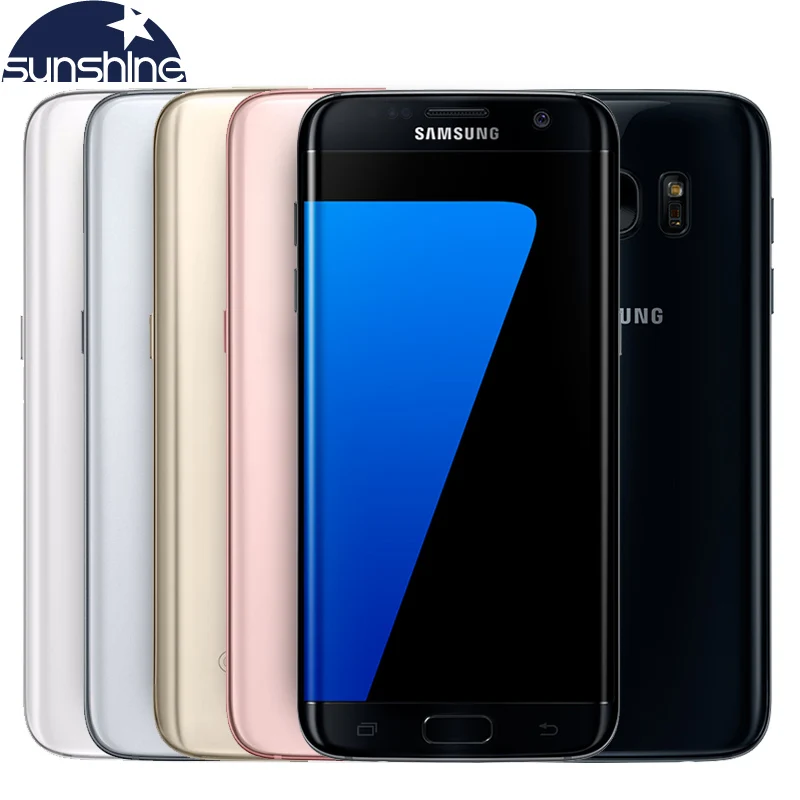 Оригинальный Samsung Galaxy S7 края 4 г LTE мобильный телефон 5.5 дюймов 12.0 МП Octa core ГБ