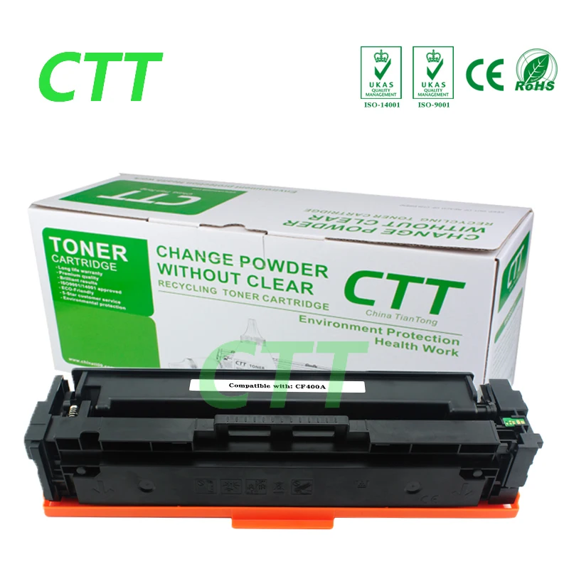 Cf400a 400a совместимый тонер-картридж для HP LaserJet Pro m252dn 252n MFP m277dw 277n m274n принтера |