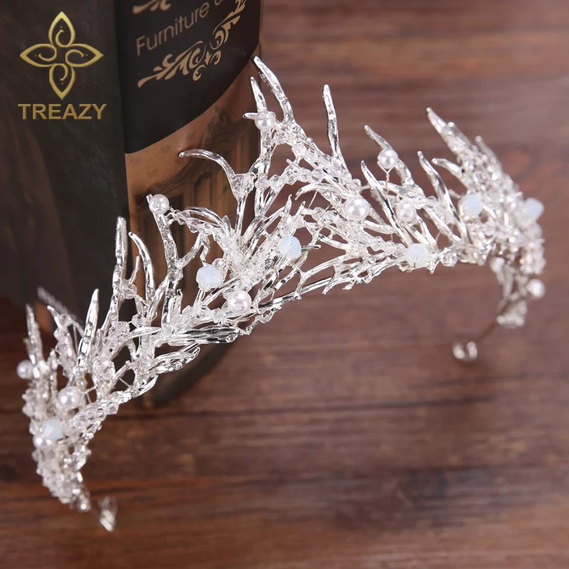 Винтажные тиары и короны TREAZY для невесты свадебная тиара в стиле барокко с
