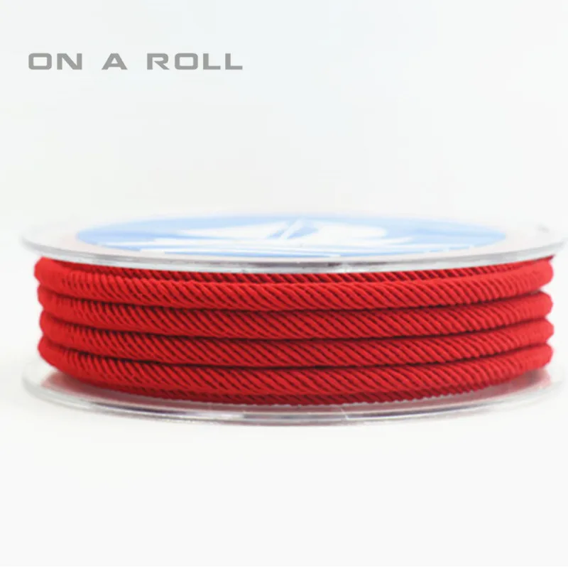 

4mm Twisted Twine Milan Cord Jewelry Accessories Macrame Rope Necklace String Cords BIG SIZE 20M/ROLL