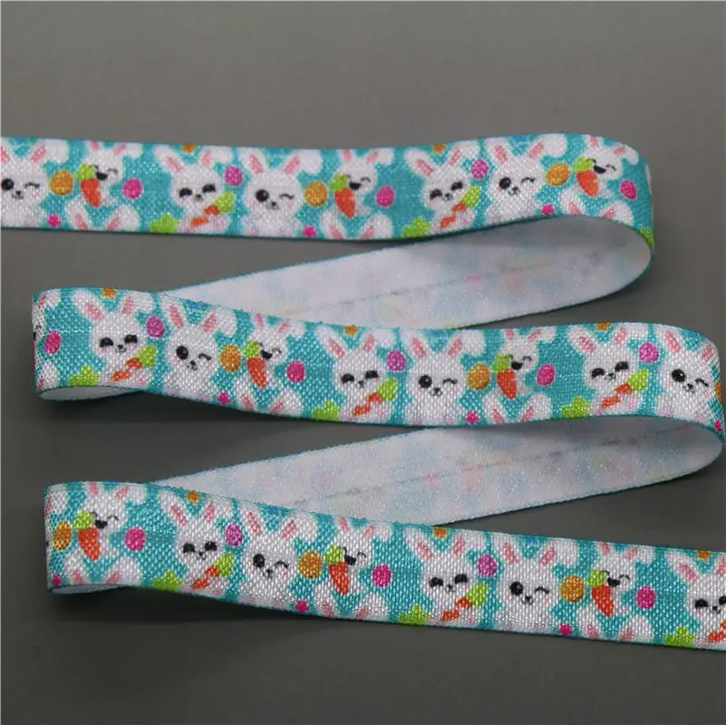 5 DHK 5/8 ''5 ярдов Животные Собака Кошка Печатных Складные эластичный враг стрейч-лента бант для волос головной убор оголовье DIY OEM C1660 - Цвет: 5