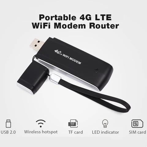 Разблокированный 4G LTE USB WiFi модем роутер 3G Wifi роутер, сетевой адаптер, ключ со слотом для SIM-карты, Мобильная точка доступа Wi-Fi