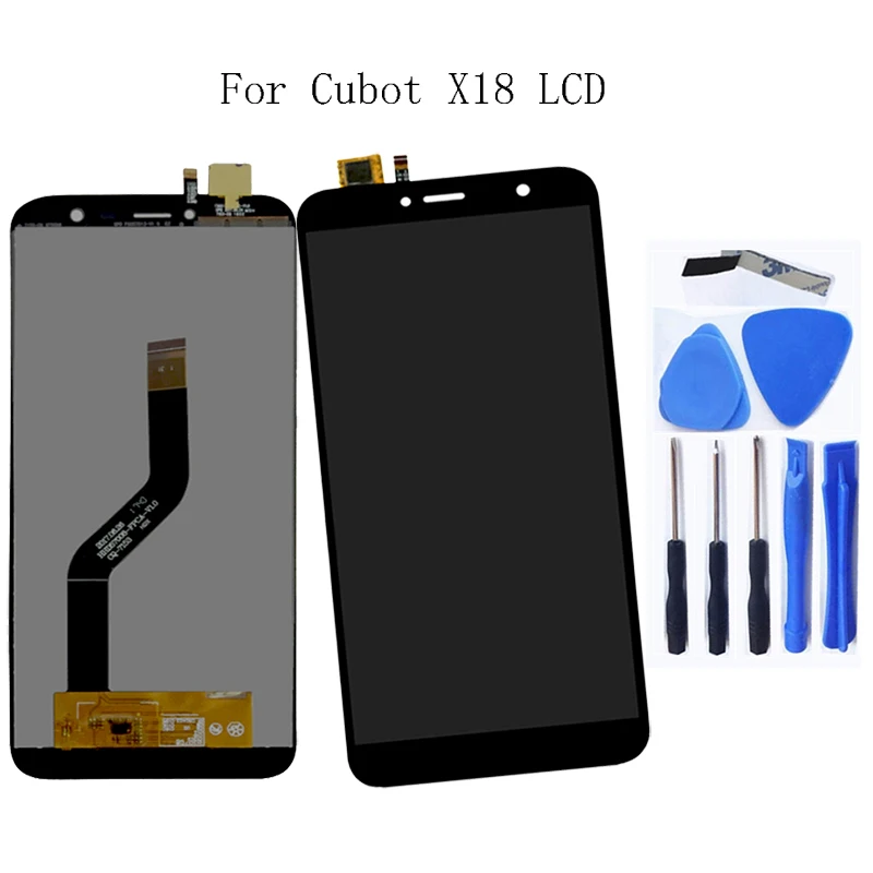 

for CUBOT x18 good original LCD digitizer and touch screen LCD display components 100% tested 5.7 inches + tools