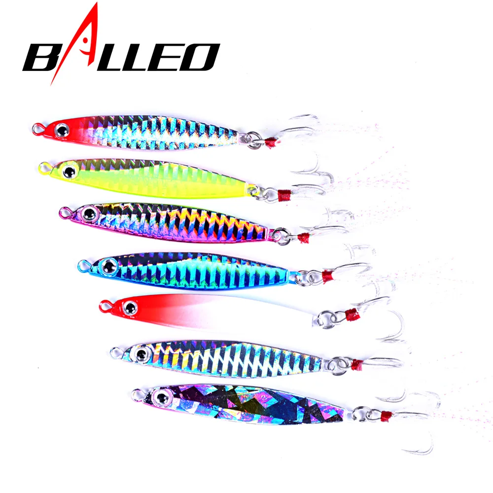 Balleo лазерный Металическая дергающаяся 10g 14g 17g 21 г 30 приманка ведущая рыбу