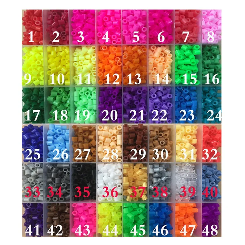 5 мм Hama Beads 3D головоломки игрушки 1000 шт./упак. 48 цветов Perler развивающие Craft для детей