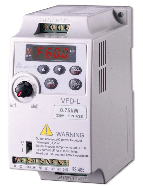 VFD007L21A Φ VFD преобразователь частоты 750 Вт 1HP 1 фаза 230 В 400 Гц|inverter ac motor|inverter single phase