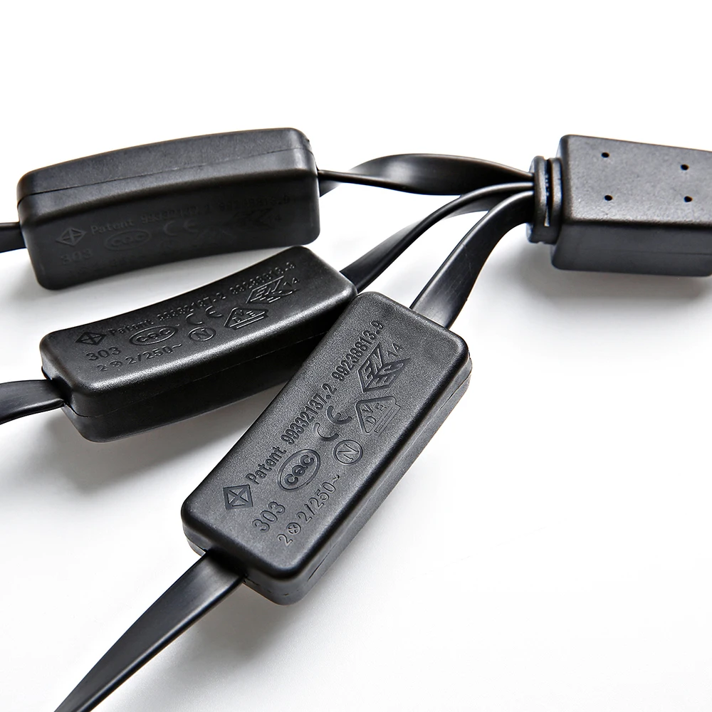 Bbfly-C3 OBD II OBD2 16Pin разветвитель удлинитель 1 x папа и 3 x мама удлинитель адаптер(от 1 до 3 с переключателем питания 2FT/60C