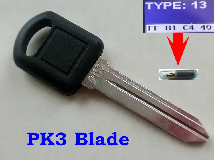 

RMLKS Transponder Key With Chip ID13 Fit For Buick PK3 Blade Car Key Chip