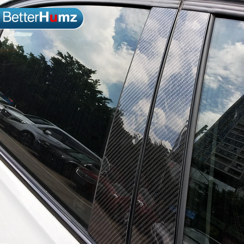 

Carbon Fiber Car Window B-Pillars Molding Trim Car Styling Stickers For BMW 3 5 Series E90 F30 F10 E60 E70 E46 F07 Accessories
