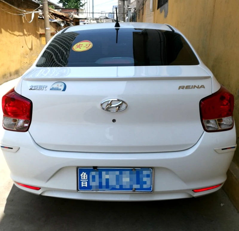 Для Hyundai акцент/Verna 2017 2018 установки паста спойлер высокое качество материала ABS