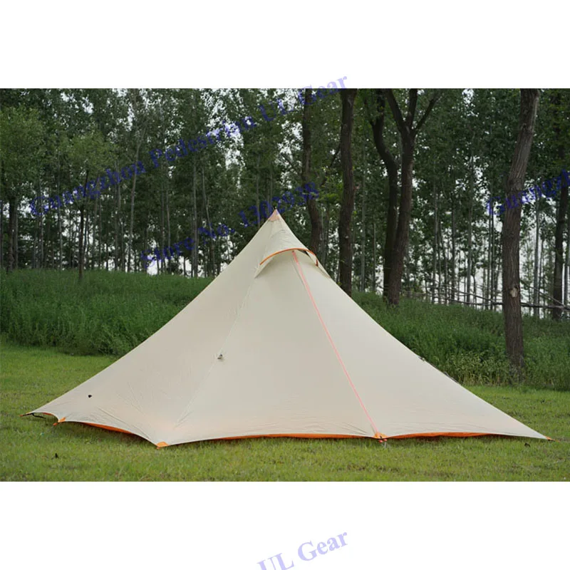 TFS 30d silnylon 2 человека/4 человека Пирамида профессиональный открытый 3 Сезона