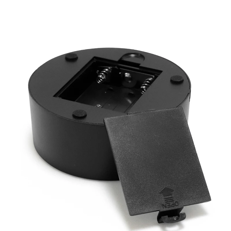 Хорошее качество L80mm слот ABS черный круглый 3d Светодиодная лампа акриловый