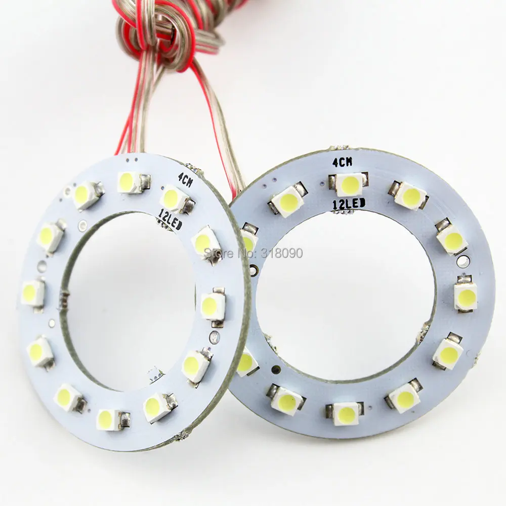 YM E-Bright! 2 шт.(1 пара) ангельский глаз 1210 40 мм 50 мм 60 мм 70 мм 80 мм 90 мм 100 мм 110 мм 120 мм фары Halo Кольцо 12 В Автомобильное освещение