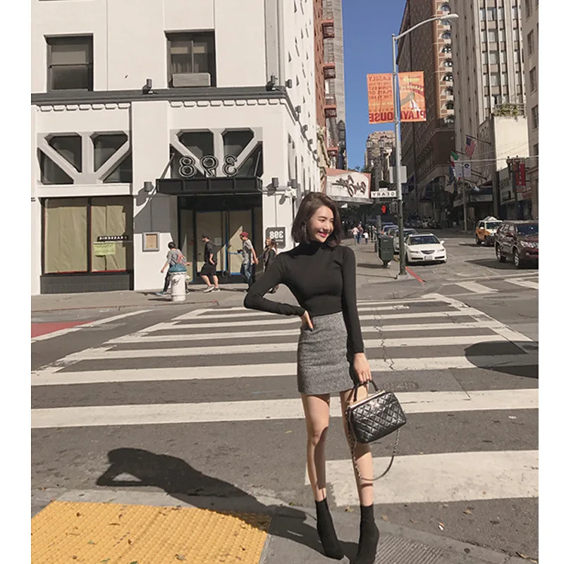 Autumn and winter new fashion houndstooth plus long high quality woolen coat jacket + mini bag hip skirt suit women's clothing
Autumn and winter new fashion houndstooth plus long high quality woolen coat jacket + mini bag hip skirt suit women's clothing