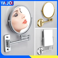 bathroom mirror black stainless steel make up mirror magnifying adjustable dual arm extend 2 face cosmetic mirror wall mounted