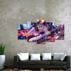 Домашний декор, холст Overwatch, игра Мерси Д. Ва, 1 шт., аниме, сексуальная девушка, постер, напечатанная картина, настенное украшение, картина, оптовая продажа