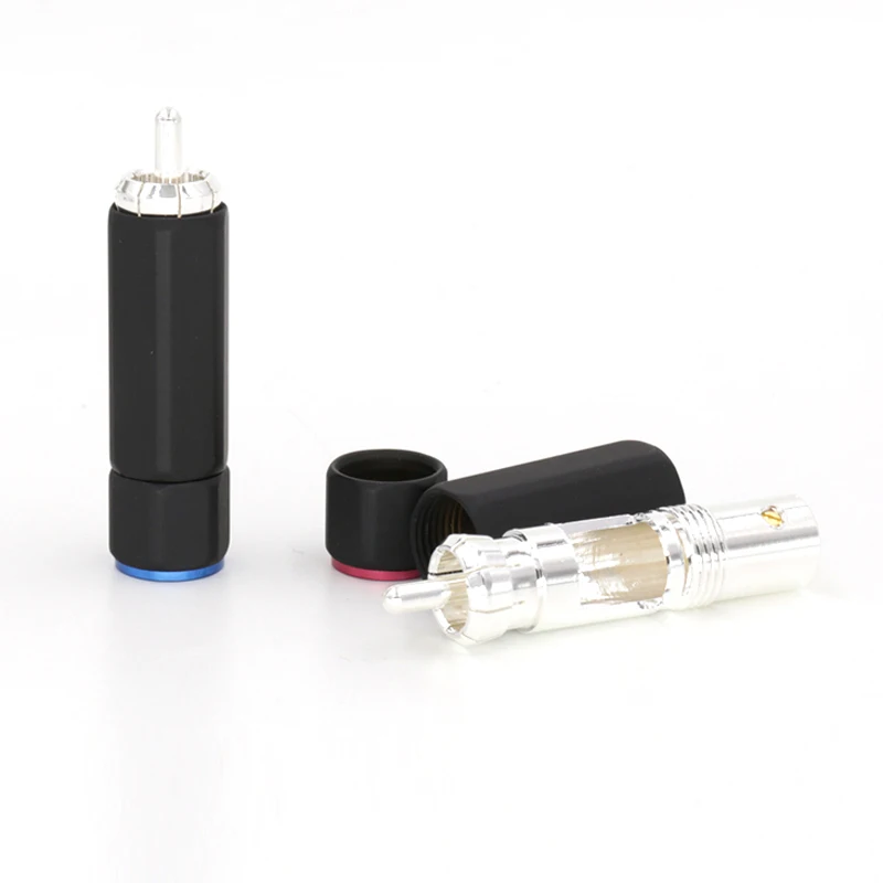 4 шт. Hi Fi аудио посеребренный Соединительный Rca кабель Удлинительный RCA разъем|cable