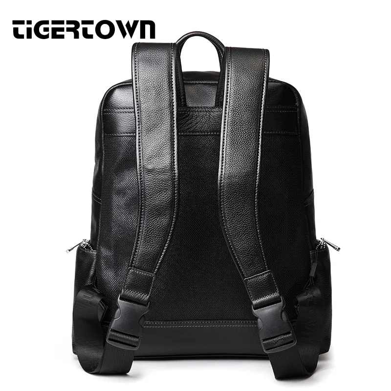 TigerTown модный мужской рюкзак из натуральной яловой кожи для ноутбука, сумки для путешествий, школьные водонепроницаемые сумки-мессенджеры