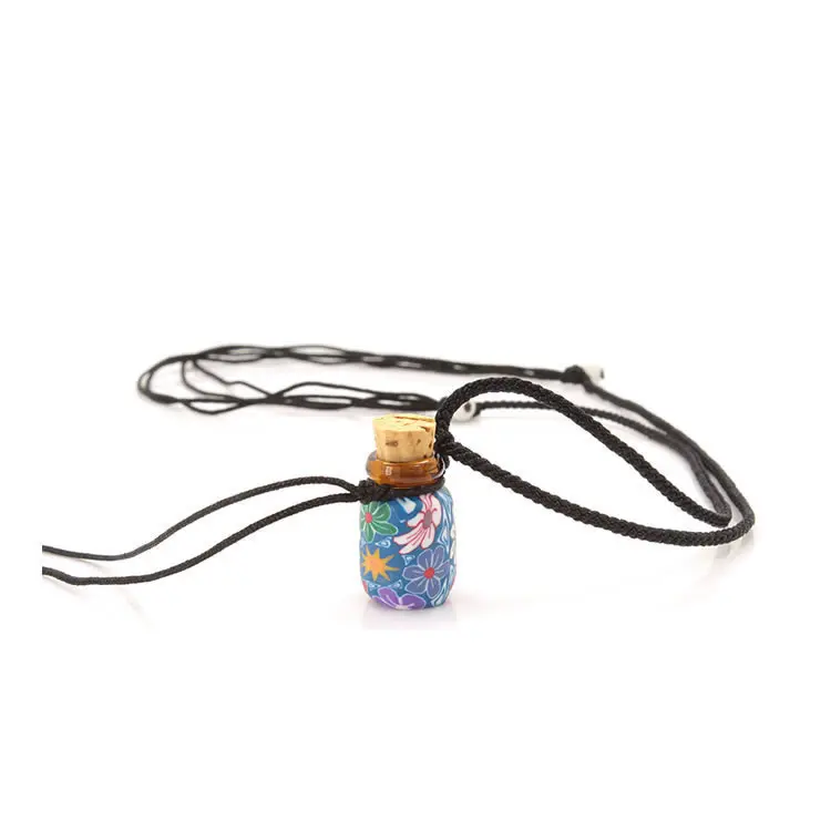 Недорогой стеклянный флакон для ароматерапии мини плавающее ожерелье с