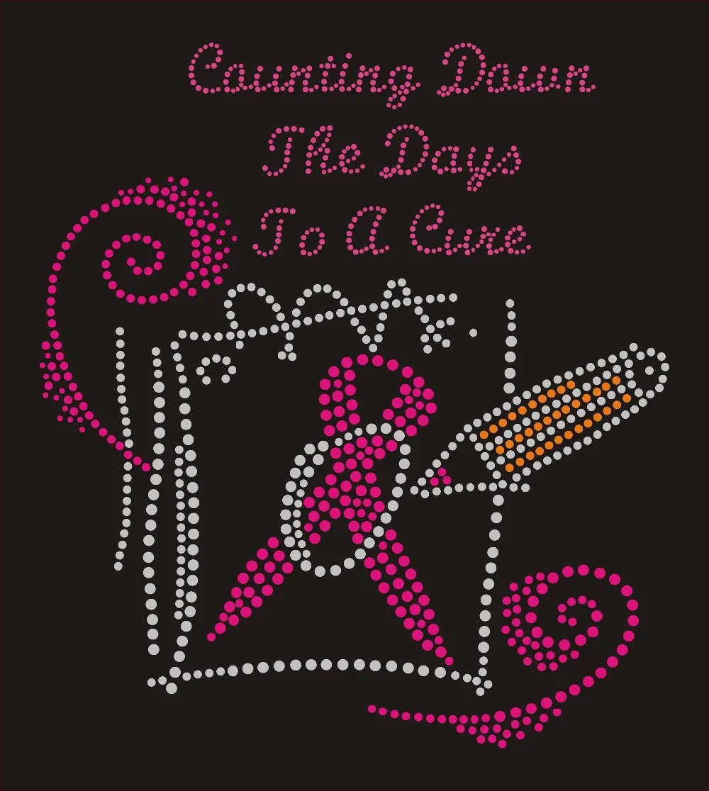 Розовая лента для танцев Горячая фиксация железа на шпильках передачи футболки