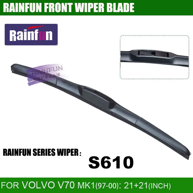 RAINFUN S610 21 &quot+ 21&quot Специальный автомобильный стеклоочиститель для VOLVO V70 MK1 (97 00) 2